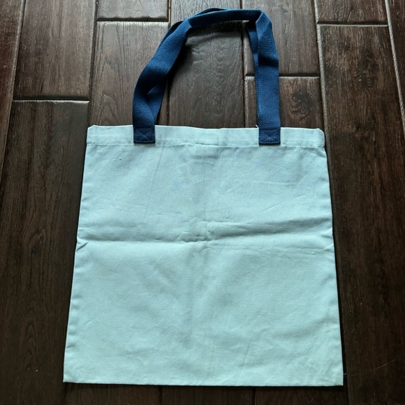 Roxy - Logo Blue Canvas Tote Bag NWT - Picture 3 of 4